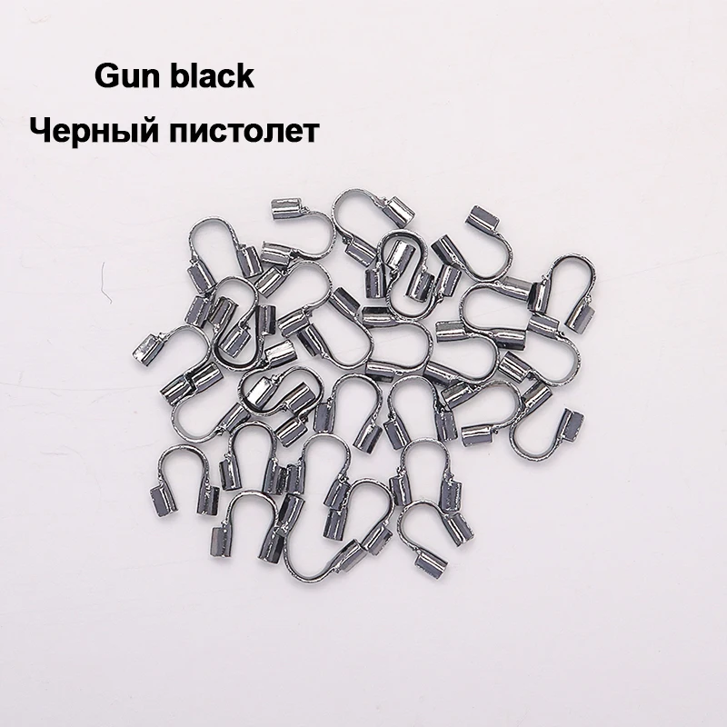100 stücke/lot 4,5 x4mm Draht Protektoren Draht Schutz Wächter Protektoren loops U Form Zubehör Haken Für Schmuck, der – Detail 1