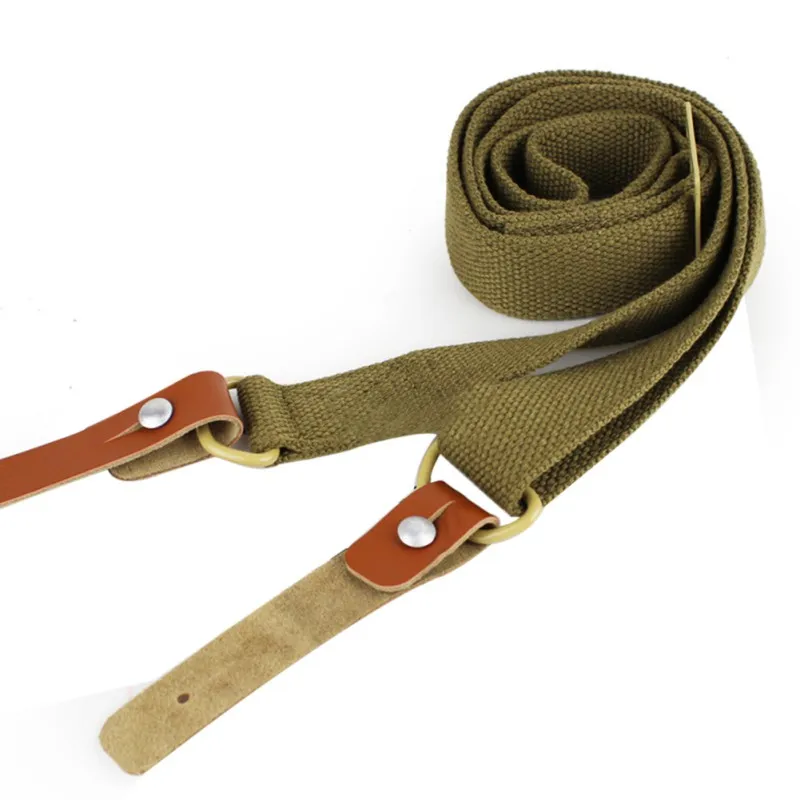 3 kolory oryginalny temblak Airsoft wojskowy polowanie regulowany skórzany taktyczny AK karabin pasek Survival Belt polowanie Accessorie