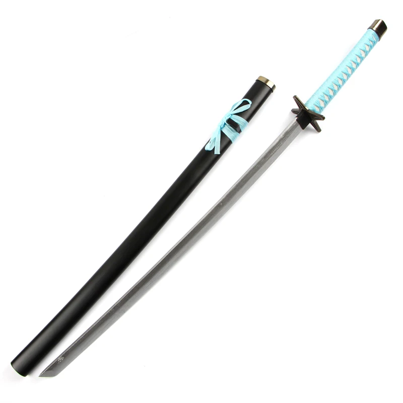 [Funny] 100cm Cosplay Anime Bleach weapon Hitsugaya Toushirou Hyourinmaru Katana wooden Sword model Costume party Anime show