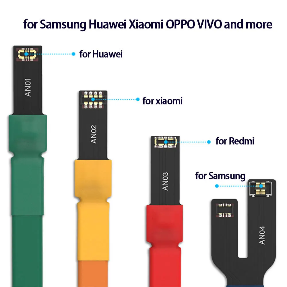 Cable de fuente de alimentación de teléfono, herramientas de prueba de reparación de activación de un botón para iPhone X, XR, XS, MAX, 8, 7, 6sP, Samsung, xiaomi, Huawei, Android