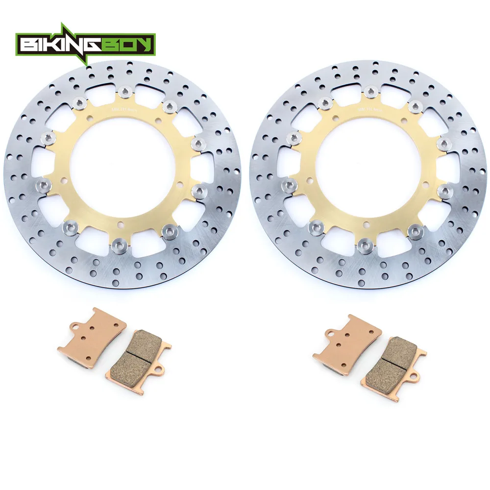 BIKINGBOY Front Rear Brake Discs Disks Rotors For Yamaha YZF R1 04 05 06 FZ1 1000 06 07 08 09 10 11 12 13 14 320mm Stainless Set