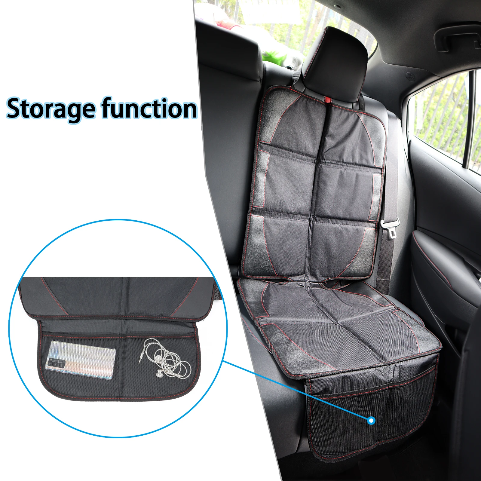 Car Seat Cover Oxford PU Leather Car Seat Protector Mats Child Baby Pads Seat Protective Mat For Baby Kids Protection Cushion