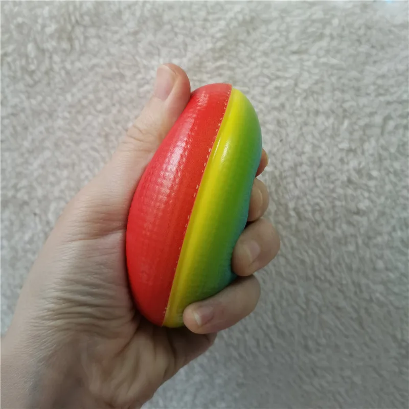 9CM Rugby American Football Toy Balls Hand Squeeze Sponge Foam Anti Stress Relief Balls Outdoor Sports Toys for Kids Children