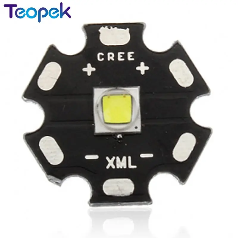 2 set  XML2 LED Cool White Color 10W LED Emitter Chip 16mm/20mm PCB +DC3.7V 2.5A LED Driver for XM-L2 Flashlight