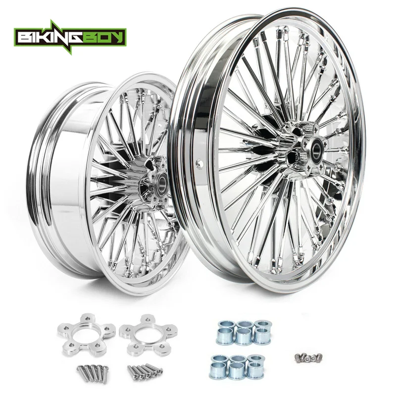 BIKINGBOY Softail Heritage Standard FXST Springer FLSTC Dyna Fatboy FLSTF 08-17 21x3.5 16 / 18 x 3.5 / 5.5 Fat Spoke Wheel Rim