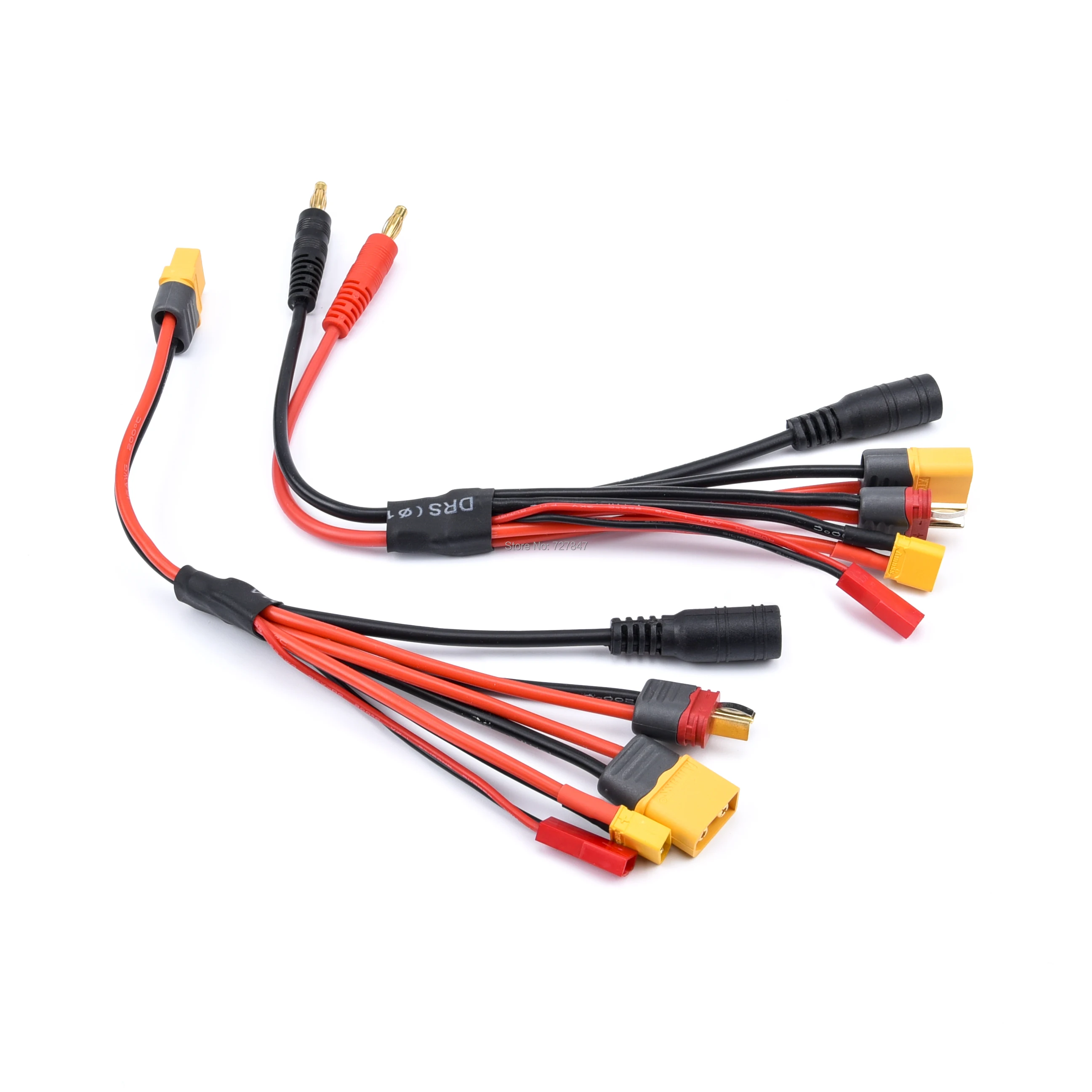 20cm 16AWG 4.0mm Banana Plug XT60 to 18awg XT60 XT30 DC5.5  Charger Adapter Cable for IMAX B6 ISDT Charger RC FPV Racing Drone