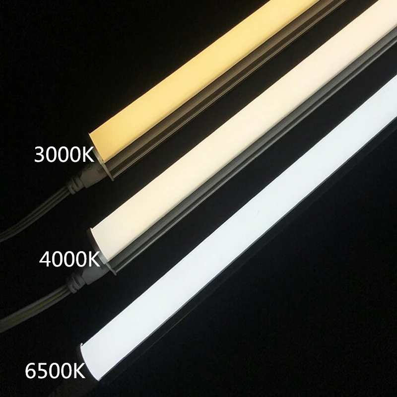 T5 Led Tube Light 1ft Fluorescent Lamp 220v 230v 240v 2835 Smd Bulb Strip Bar Nature White 4000k Red Green Ice Blue Pink 0.3m