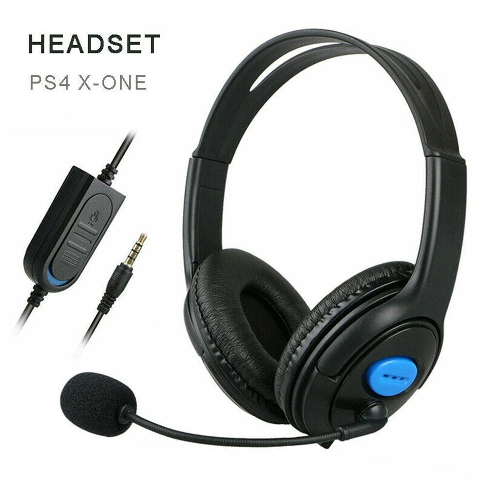 

Gaming Headset Wired Over Ear 3.5mm Stereo Surround Headphone Wired With Microphone Mic For Ps4 Laptop Xbox One Gamer Accessory