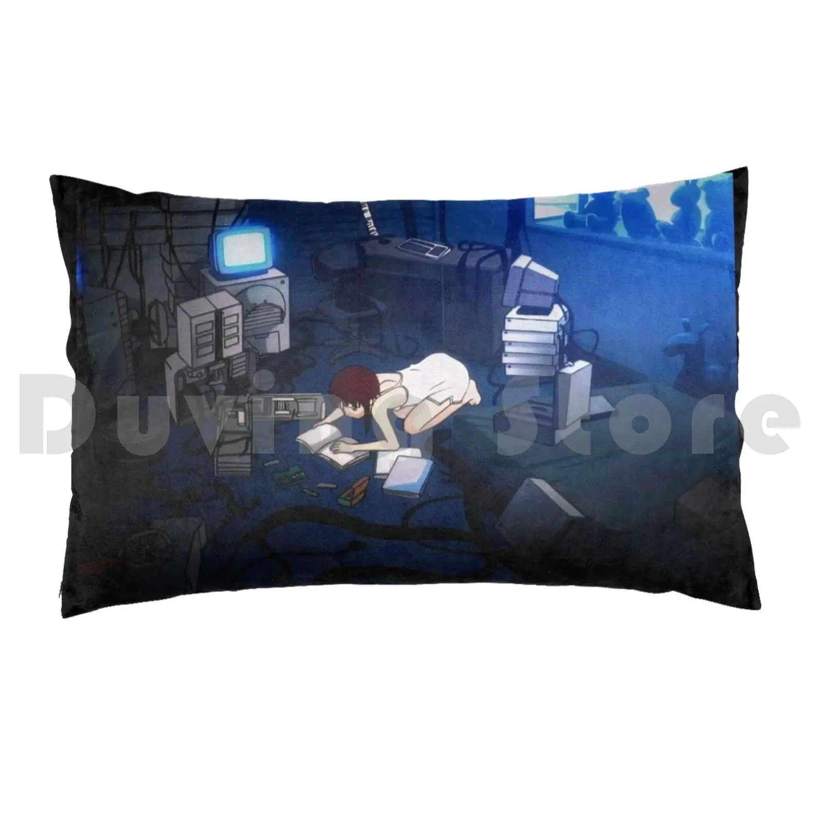 Pillow Case Serial Experiments Lain-Lain Programming Hat Serial Experiments Lain 1990 Anime Girls Retro