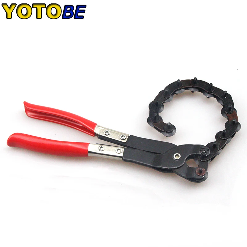 Car Exhaust Tail Pipe Hanger Remover Pliers Tube Cutter Cutting Cut Off Tool Chain 14 Blades Exhaust Pipe Cutter Pliers