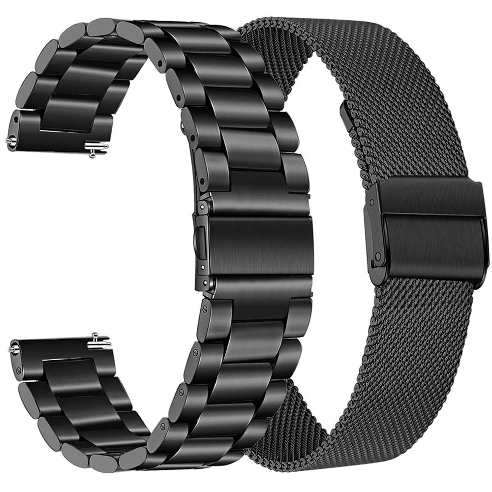 Correias de aço inoxidável, 20mm, pulseiras para xiaomi huami amazfit gts 2e/gts 2, mini pulseira de relógio inteligente para amazfit bip/bip s u correa