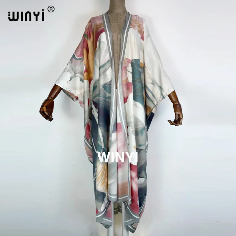 

America Africa Summer Women Cardigan فستان زهري maxi robe femme beah sexcy Boho Maxi African Holiday Batwing Sleeve TWILL Robe