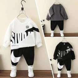 2021 Autumn Fashion Boy Clothes Cotton Long Sleeve 2pcs  Tracksuit Kid Sport Suit For Children Clothing