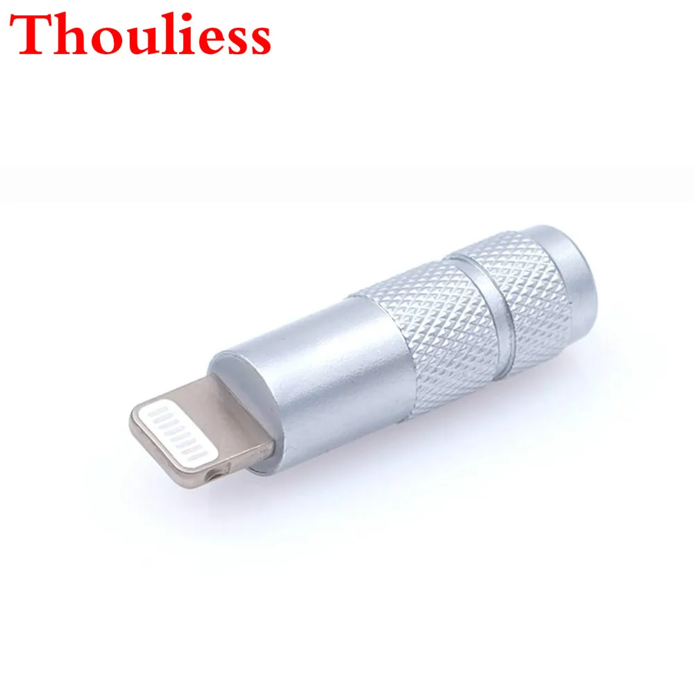 Thouliess one pcs HiFi DAC Decoder Chip Adapter for iphone lightning Male to 3.5mm Female Connector Jack for Earphone Amplifier