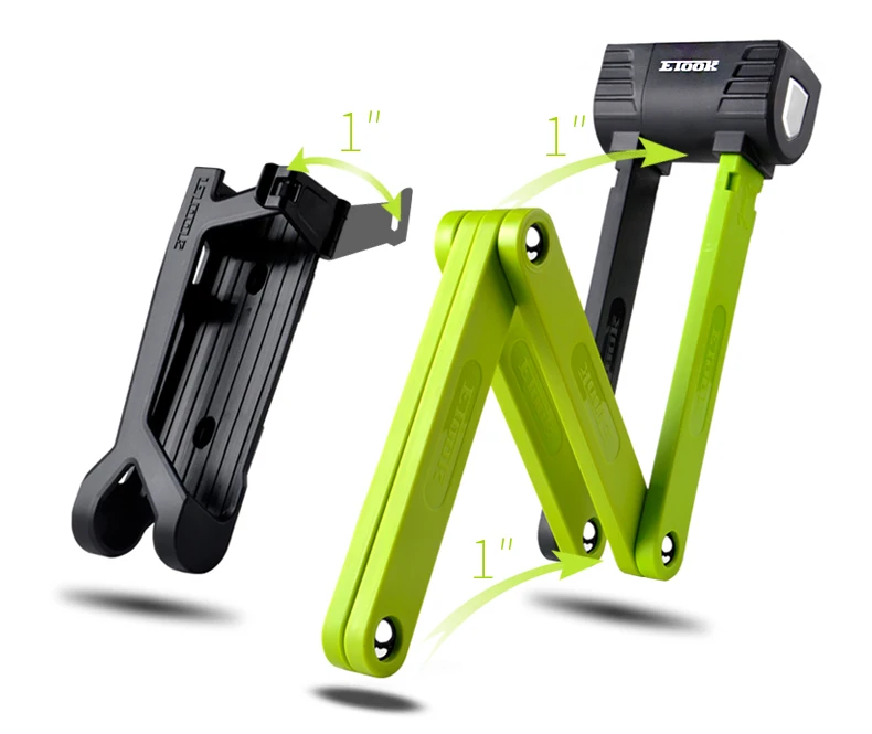 ETOOK Bicycle Lock Folding Chain Lock Anti-theft Scooter Motorcycle E-bike Joint Lock Anti-shear MTB Bike Lock Bike Accessories