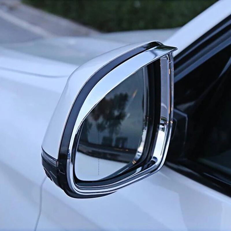 

ABS Chrome For BMW X3 G01 X4 G02 2018 2019 Car Styling Car rearview mirror block rain eyebrow Cover Trim accessories 2PCS