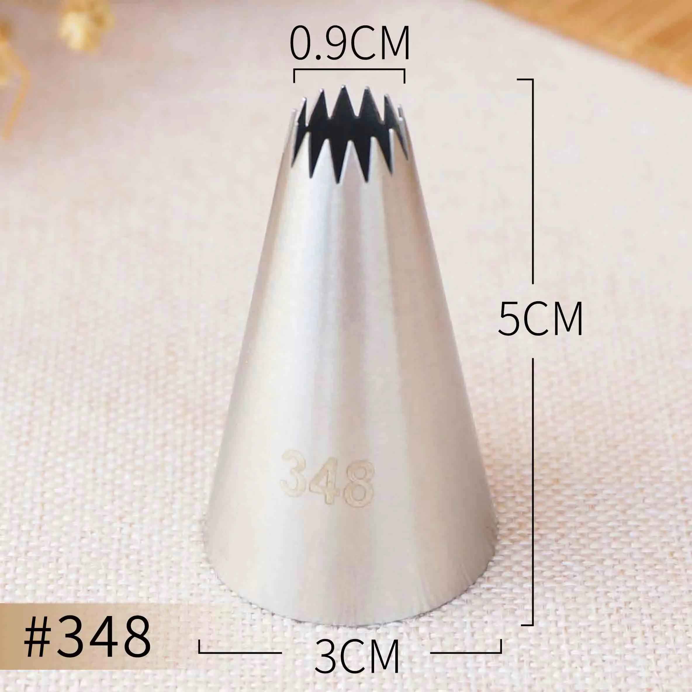 #348 #349 #350 Piping Nozzle Cream Pastry Decorating Open Star Tip Fondant Cake Decorating Sugarcraft Tool Baking & Pastry Tools