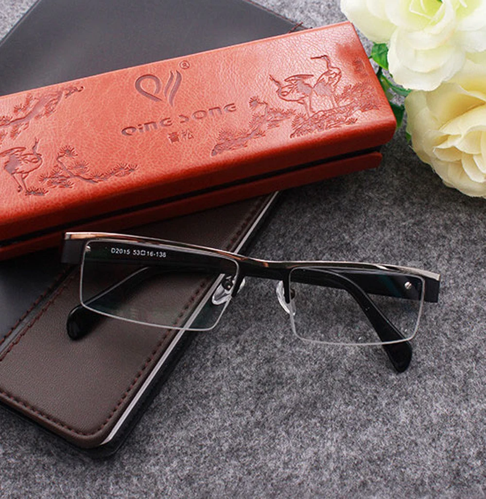 Ultralight Reading Glasses Women Men Resin Eyebrow Frame Bendable Semi Rim Anti Blu Anti Fatigue Classic with Box 1 2 3 to 4