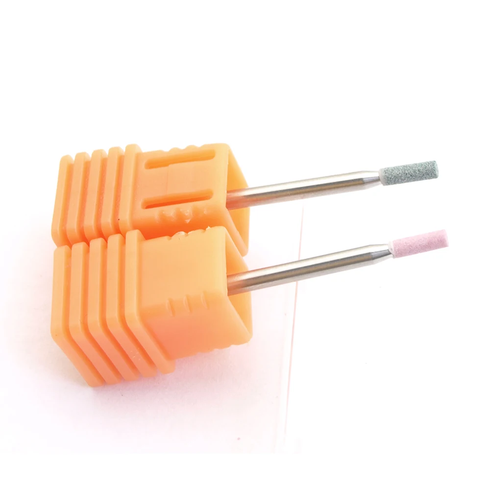 New 1pcs Corundum Nail Drill Bits 3/32" Rotary Ceramic Stone Burr Cutters for Manicure Nails Accessories Tool