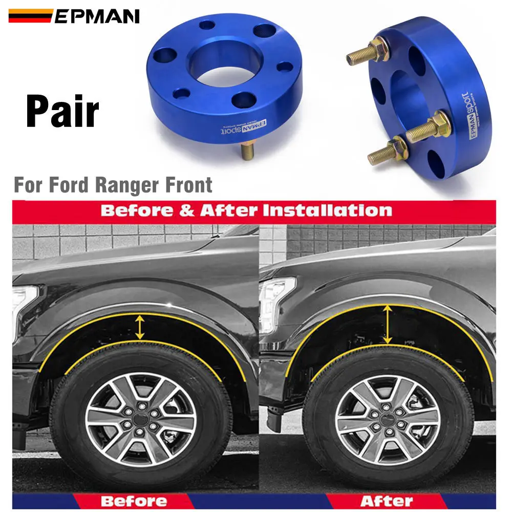 EPMAN Suspensions Front Pro Billet Lift Kit For Ford Ranger Front 4x4 - Front Strut Spacers EPFL07FD56