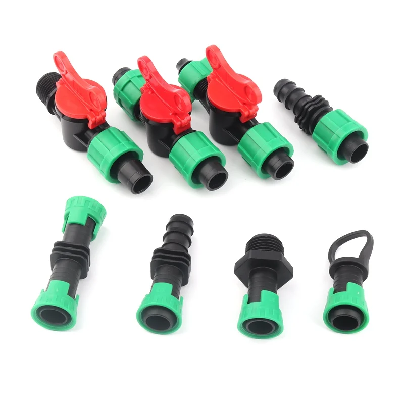 2-50pcs 16mm Garden Irrigation Hose Adapter Drip Tape Connector Collection Lawns Watering Pipe Joints Tube Adapters Connectors