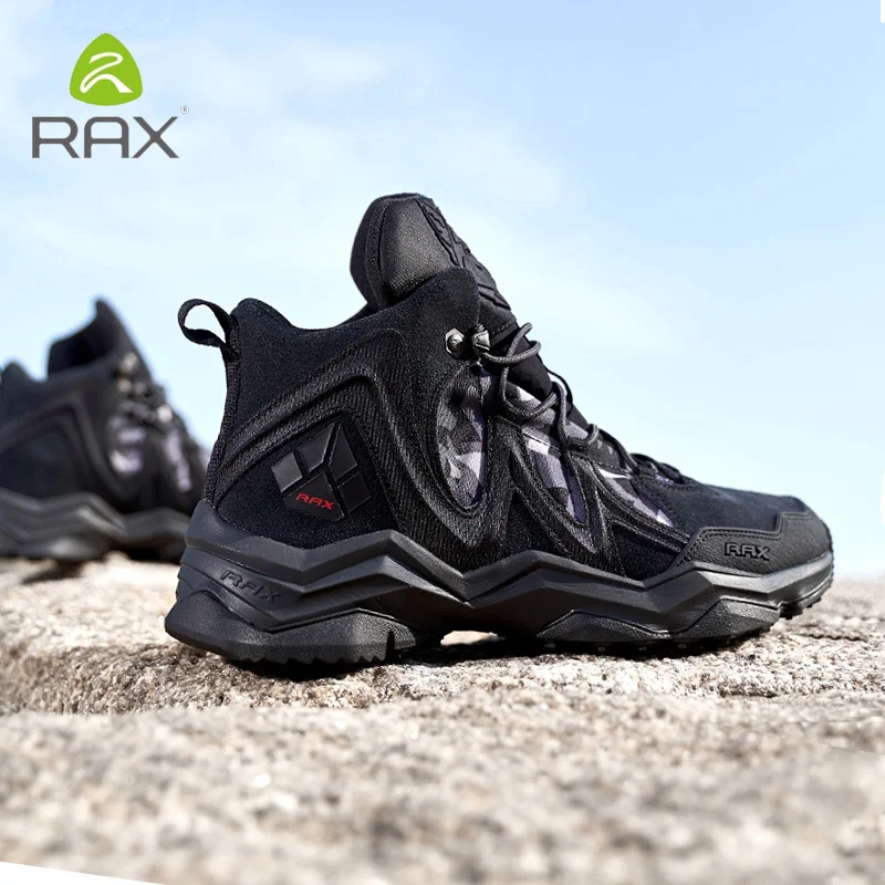 

RAX Men Hiking Shoes winter Waterproof Outdoor Sneaker Men Leather Trekking Boots Tactical mountain boots Hunting Sneakers Women