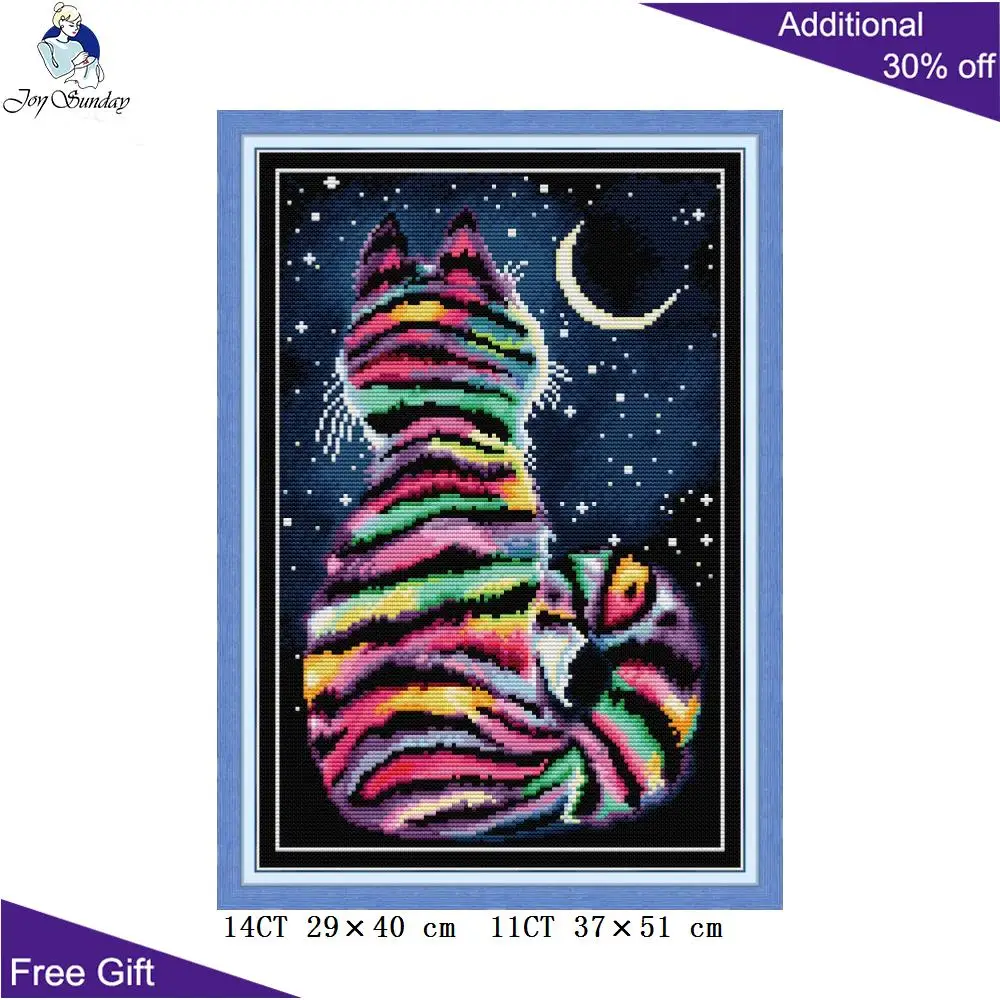 Colorful  Animal Cross Stitch Kits, Colorful Elephant, Lion, Striped Cat, Deer DA124 DA189 DA400 DA409 DA416 DA428 DA478 DA497