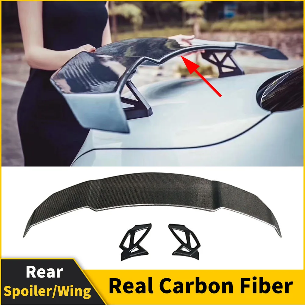 

Universal Rear Trunk Spoiler Wing For Mercedes C W204 W205 W212 W213 C43 C63 AMG BMW 2 3 F30 F80 M3 M4 G20 G30 M5 Carbon Fiber
