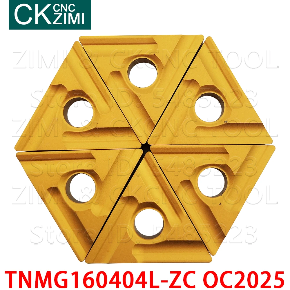 TNMG160404L-ZC OC2025 TNMG 160404 L ZC OC2025 Carbide slotting inserts External turning inserts CNC lathe cutter tools for steel