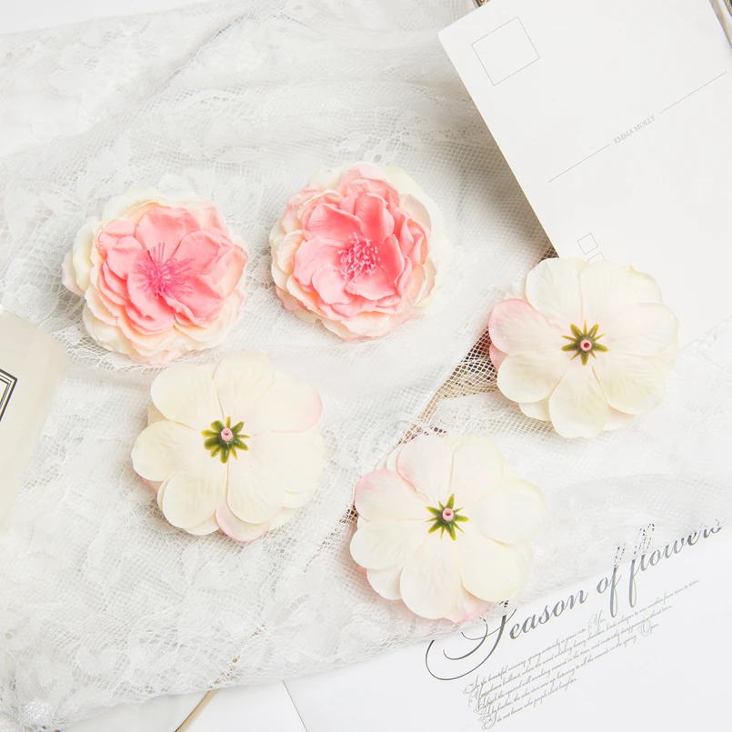 10 Stück Seidenrosenköpfe mit Staubgefäßen für Scrapbooking, Weihnachtsgirlanden, Hochzeits- und Brautzubehör, Ausverkauf, Heimdekoration, Künstliche Blumen – Detail 6
