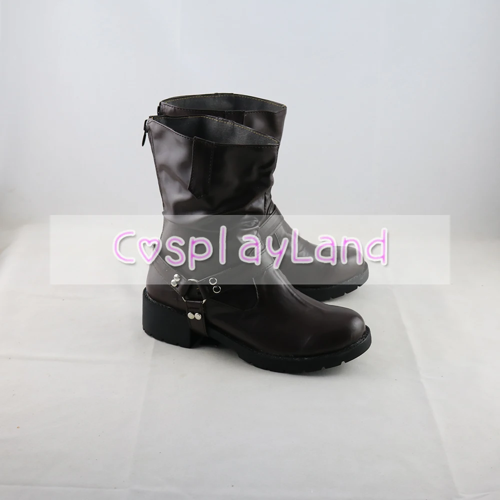 Twisted Wonderland Savanaclaw Ruggie Bucchi Cosplay Laarzen Schoenen Zwarte Mannen Kostuum Aangepaste Accessoires Halloween Party Schoenen