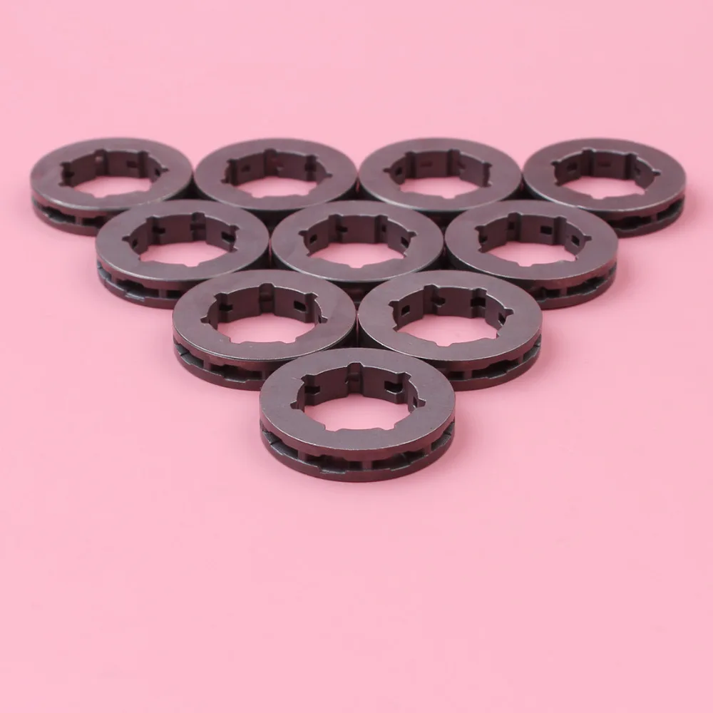 10pcs Sprocket Rim For Husqvarna 40 45 49 50 51 55 154 254 257 262 340 345 350 351 353 Chainsaw Part 1/4 Pitch 9 Teeth ID 19mm