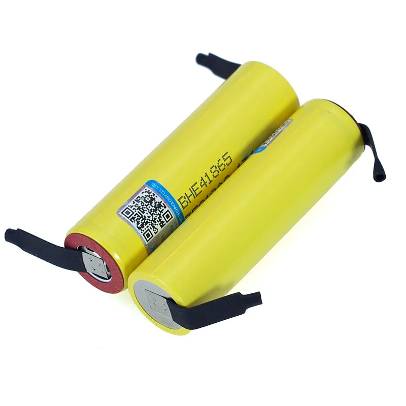 100% New Original HE4 18650 Rechargeable li-lon battery 3.6V 2500mAh Battery 20A 35A discharge + DIY Nickel sheet