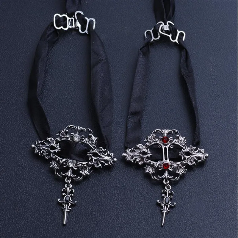 Vintage Gothic Bat naszyjnik dla kobiet biżuteria punkowa Choker Halloween kołnierz Hip Hop dziewczyny prezent