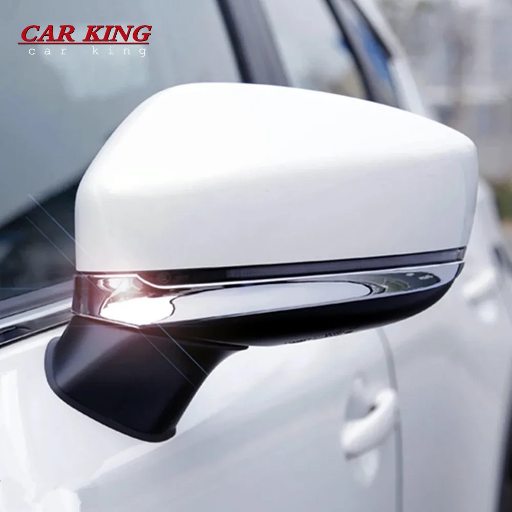 

For Mazda CX-5 CX5 KF CX-8 CX8 2017 18 2019 2020 Chrome Car Rearview Mirror Strip Cover Trim Decorate Frame Moulding accessories