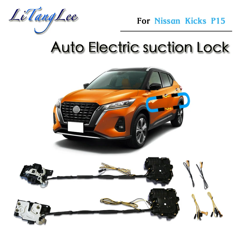 For Nissan Kicks P15 Car Soft Close Door Latch Pass Lock Actuator Electric Absorption Suction Silence Closer