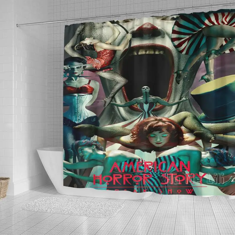 Freak Show Freak People Shower Curtain Decor Waterproof Bathroom Decorations