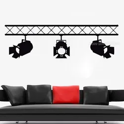 Movie Studio Cinema Lights Vinyl Wall Decal Home Theater Movie Removable Wall Stickers Bedroom Art Wallpaper Decoration LL2170