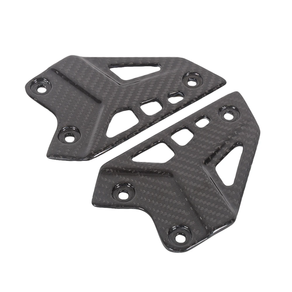 لكاواساكي Z900 Z 900 ريال ألياف الكربون دراجة نارية كعب الحرس Rearset لوحة القدم الوتد حامي تراكب لمعان