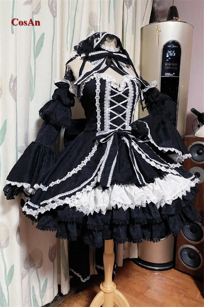 Hot Anime Visible Record Tokisaki Mio Cosplay Costume Elegant Cute Lolita Dress Activity Party Role Play Clothing Custom-Make