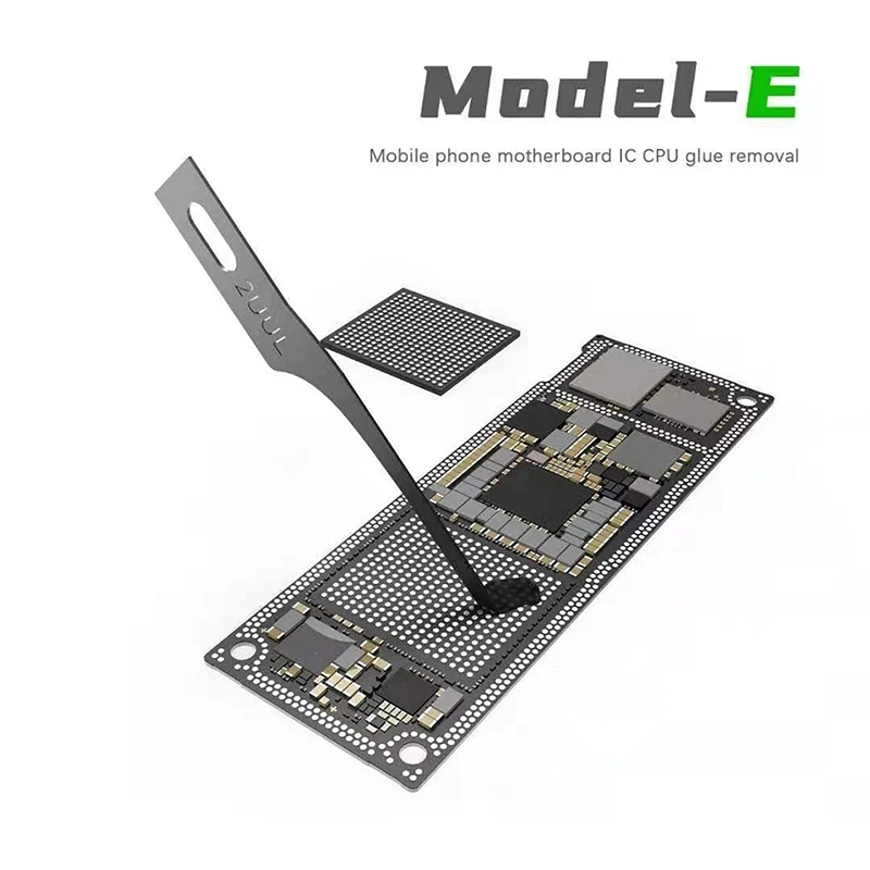 أحدث 2uul اليد مثير شفرات ل Pcb تحت ملء نظيفة متعددة الوظائف اللوحة بغا رقاقة الغراء تنظيف كشط نقب سكين أدوات