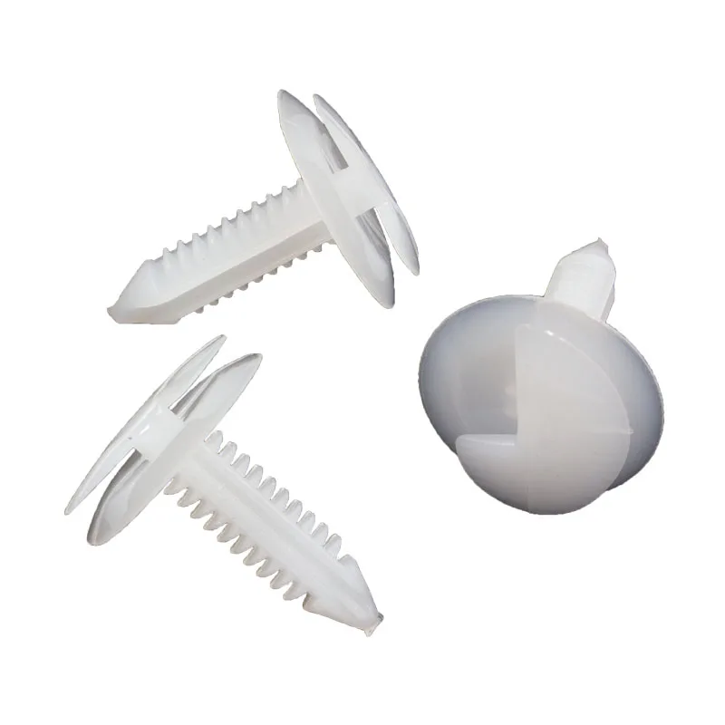 30pcs Car Vehicle White Plastic Retainer Rivet Push in 8mm Door Panel Trim Fastener Clip