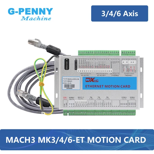 XHC 이더넷 3/4/6 축 MACH3 CNC 모션 제어 카드 스테퍼 모터/서보 모터 용 주파수 2000KHZ 컨트롤러 브레이크 아웃 보드
