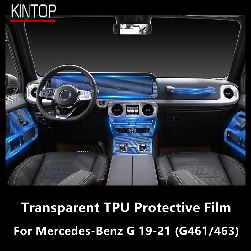 

For Mercedes-Benz G 19-21 G461 G463 Car Interior Center Console Transparent TPU Protective Film Anti-scratch Repair Film