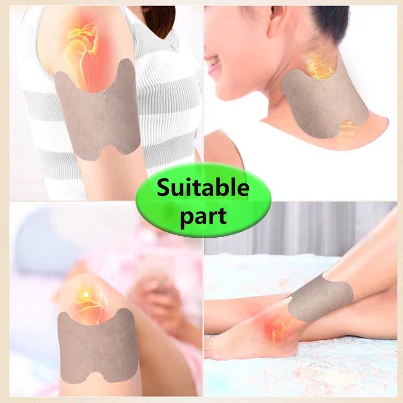 6/12/20/24pcs Knee Medical Plaster Wormwood Extract Joint Ache Pain Relieving Sticker Rheumatoid Arthritis Body Patch