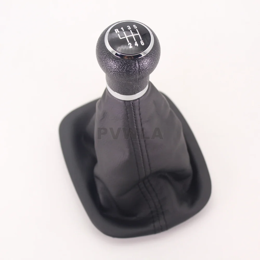 5/6 speed Gear Stick  Shift Knob Leather Boot For VW Passat b5 b5.5 1997 1998 1999 2000 2001 2002 2003 2004 2005 Car-styling