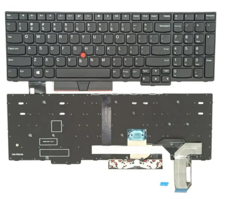 

NEW FOR Lenovo ThinkPad E580 E585 E590 L580 P52 P53 P73 T590 Keyboard US No Backlit black frame