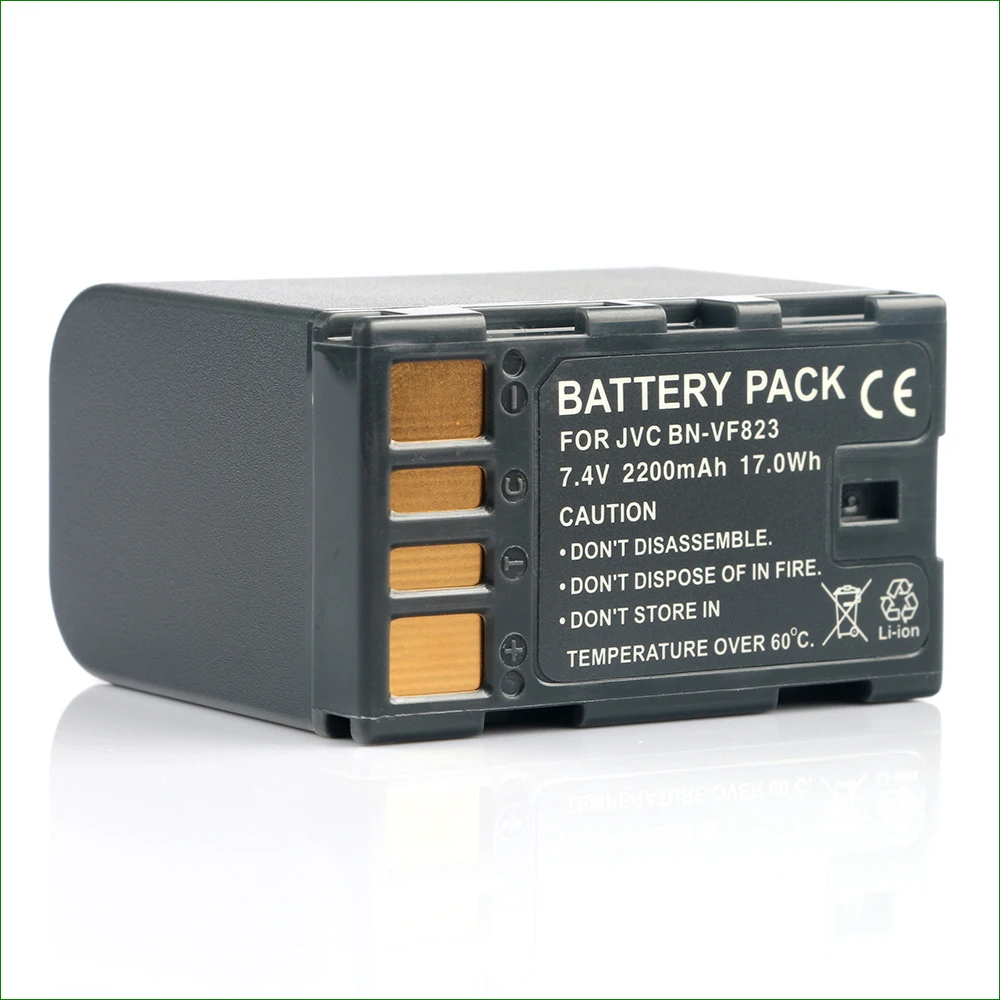LANFULANG قدرة عالية (2200 mAh) BN-VF823 BN VF823 BN-VF823U البطارية حزمة ل JVC BN-VF808AC BN-VF808U BN-VF818 BN-VF818U