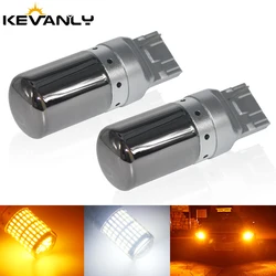 2PCS CANBUS P21W PY21W BA15S BAU15S W21W T20 led 7440 1156 3014 144 Chips LED Car Reserve Lamps Brake Light led car No errors