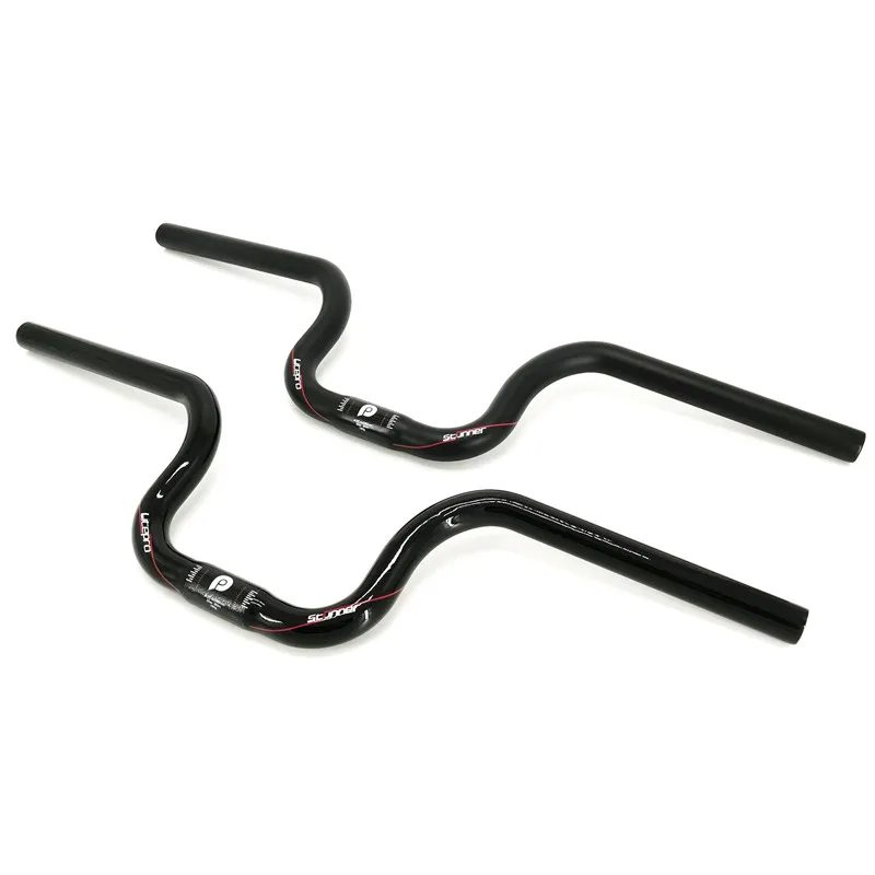 Litepro Ultralight Carbon Fiber Swallow-shaped Handlebar 25.4mm 580mm 540mm For Brompton Folding Bike Handlebar